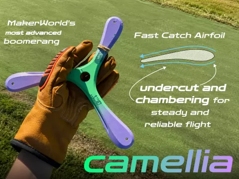 Camellia: Fast-Catch Competition Boomerang