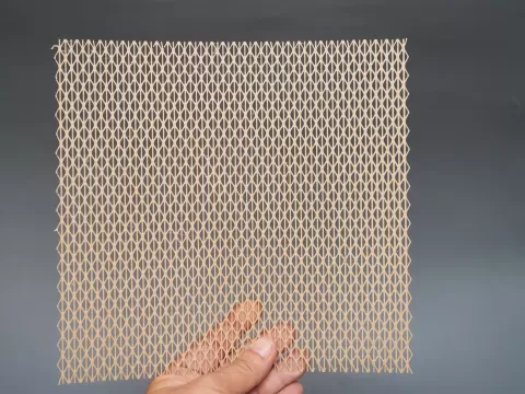Diamond Weave Mesh Panel Woven Ribbon Lattice