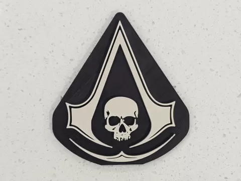 Assassin's Creed Black Flag Logo Magnet