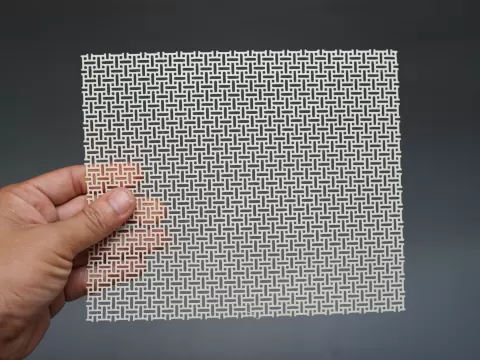 Cross Weave Decorative Screen Interwoven Grid