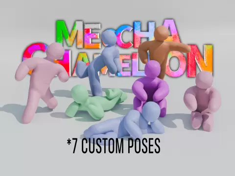 Meccha Chameleon Poses (custom)