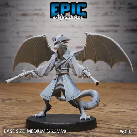 Draco Pirate / Humanoid Dragon Corsair / Smuggler Dragonmen / Dragonborn Sea Robber / Draconic Water Bandit Beast / Drake Creature / Ocean Dragonkin Encounter by Epic-Miniatures