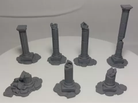 Ruined Columns – Scenic Terrain for DnD & RPG