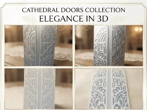 Cathedral Doors Wedding Invitation Holder