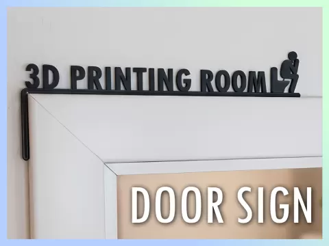 The "Real" 3D Printing Room - Toilet Sign