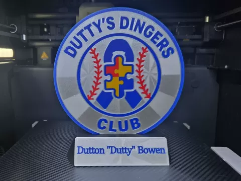 Dutty's Dingers Sample Trophy