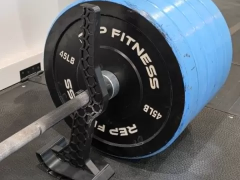 Gym Barbell Deadlift Jack
