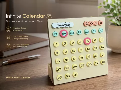 Customize Infinite Perpetual Calendar V2
