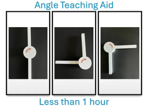 Angle Teaching Aid: Acute, Obtuse, and Reflex