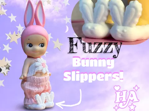 Sonny Angel Bunny Slippers No AMS Fast Print