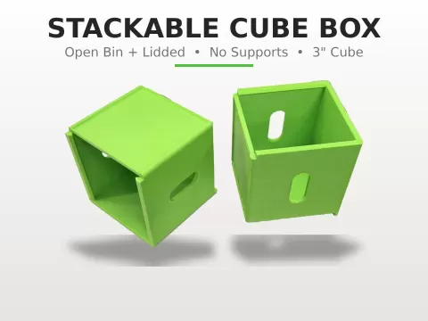 Stackable Cube Storage Box (3×3")