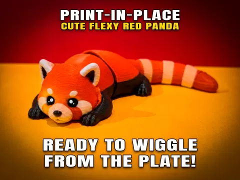 Cute Flexy Red Panda (Articulated Fidget Toy)