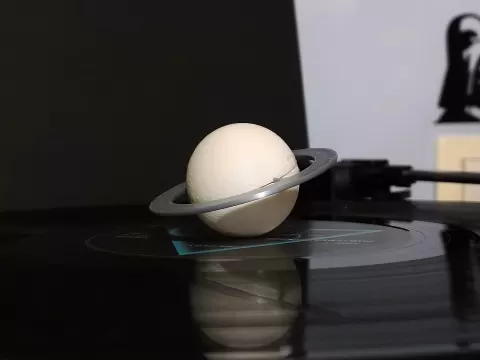 Saturn Planet and turntable decoration
