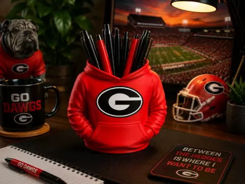 Georgia Bulldogs Hoodie Pen Holder