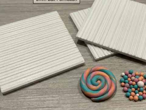 2mm Mini Clay Ball Roller Plate Set