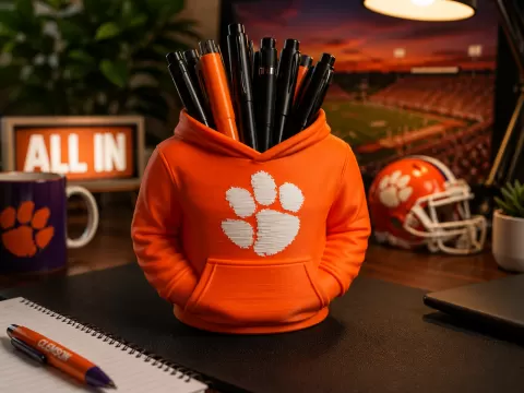 Clemson Tigers Hoodie Pen Holder