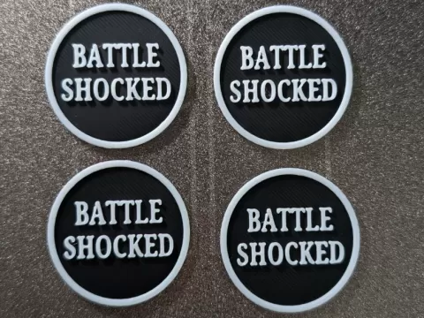 40k Battle Shocked Tokens