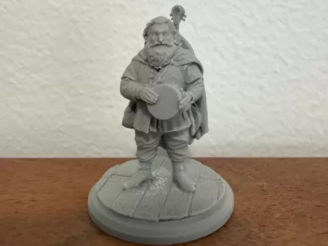 TTRPG Miniature: Dwarf Bard