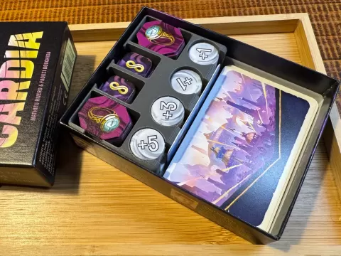 Duel for Cardia card game box insert/token holder
