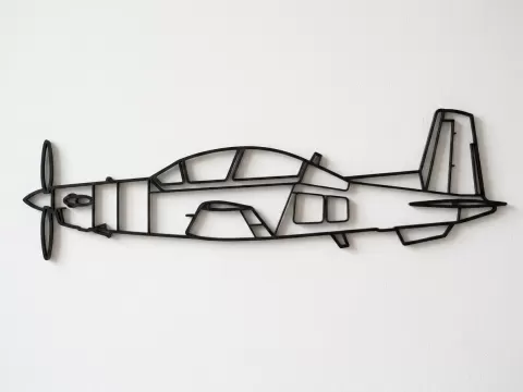 Beechcraft Raytheon T-6 Texan II Wall Art