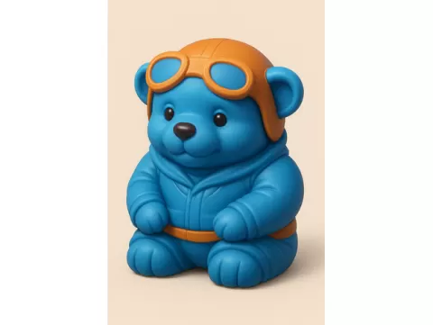 Aviator teddy bear