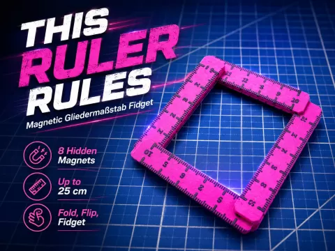 This Ruler Rules – Magnetic Gliedermaßstab Fidget