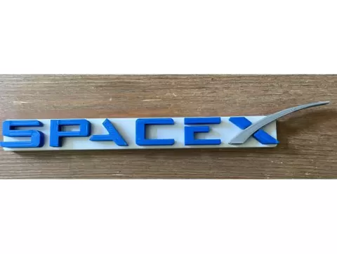 SpaceX Logo Wall Hanging