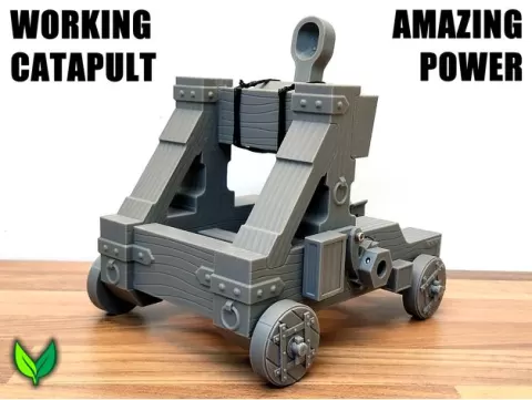 3D Printed Roman Catapult (Working Onager Siege Engine)