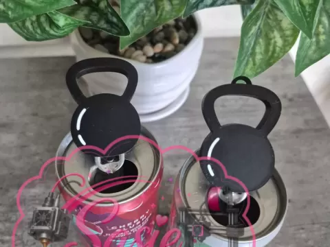 Kettlebell Can Tab Opener-Keychain