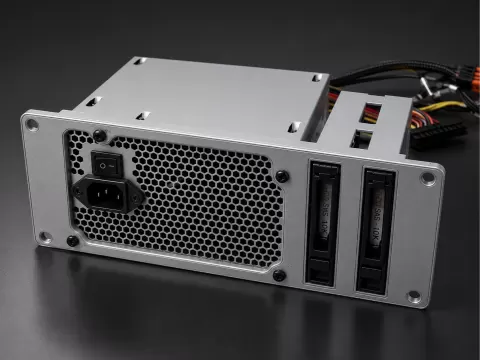 10" Rack 2U ATX PSU & Dual Hot-Swap Drive Panel