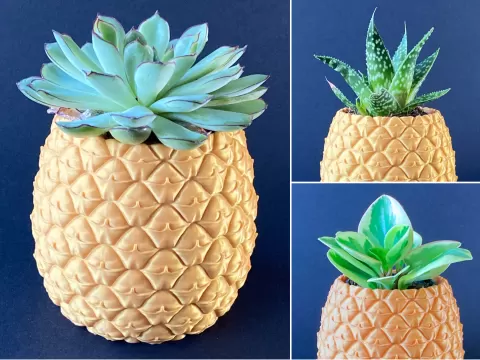 Pineapple Plant Pot / Pens & Pencil Holder
