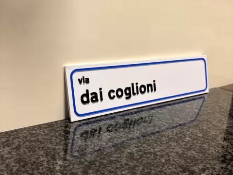 Cartello stradale italiano Modificabile