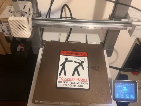 WARNING!! Work sign