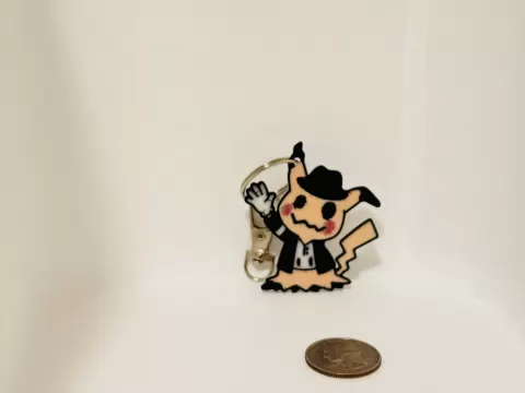 mimikyu MJ glove halloween keychain