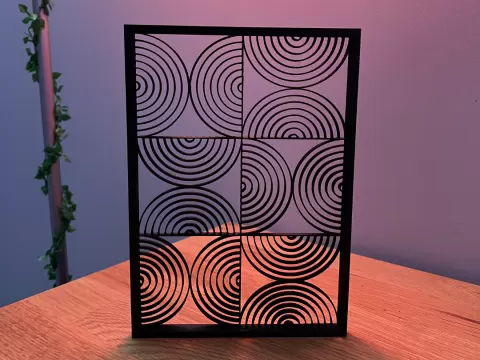 Bauhaus Geometric Wall Art - 6 Circles