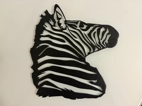 Zebra design decorazione parete