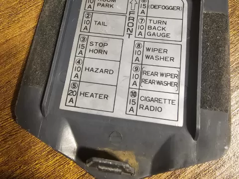 Pajero Mk1 Inner Fuse Box Cover