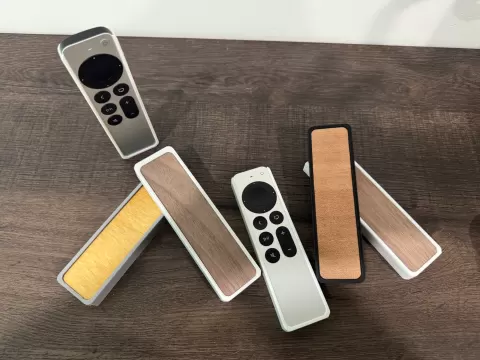Apple TV Remote Holder with Wood Accent