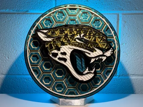 Jacksonville Jaguars Dimensional Mosaic