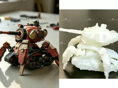 架空世界 赛博坦克 蜘蛛机器人
