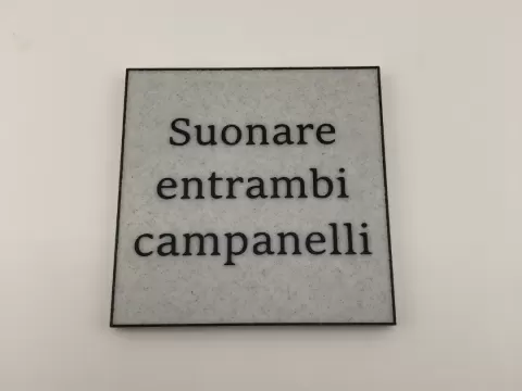 QUADRETTO SUONARE ENTRAMBI CAMPANELLI