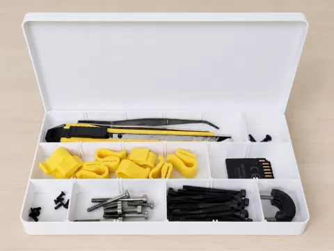 Modular Storage Box with Dividers and Lid