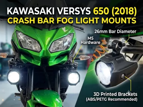 Kawasaki Versys 650 Foglight Mounts26mm Crash Bars