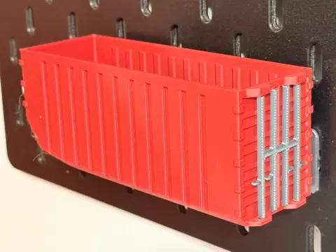Cargo Shipping Container Box for Skadis Pegboard