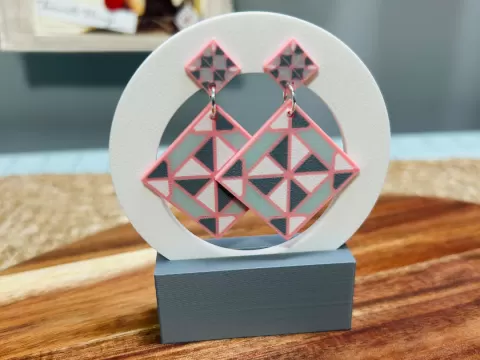 Quilt Block Earrings