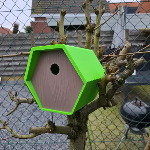 birdhouse hexagon