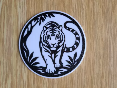 Tiger Wildlife Coaster