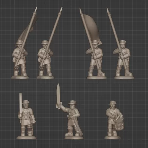ACW Iron Brigade // Command by Resinant Miniatures
