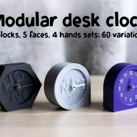 Modular desk clock