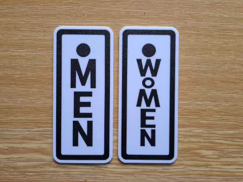 Modern Men & Women Door Signs